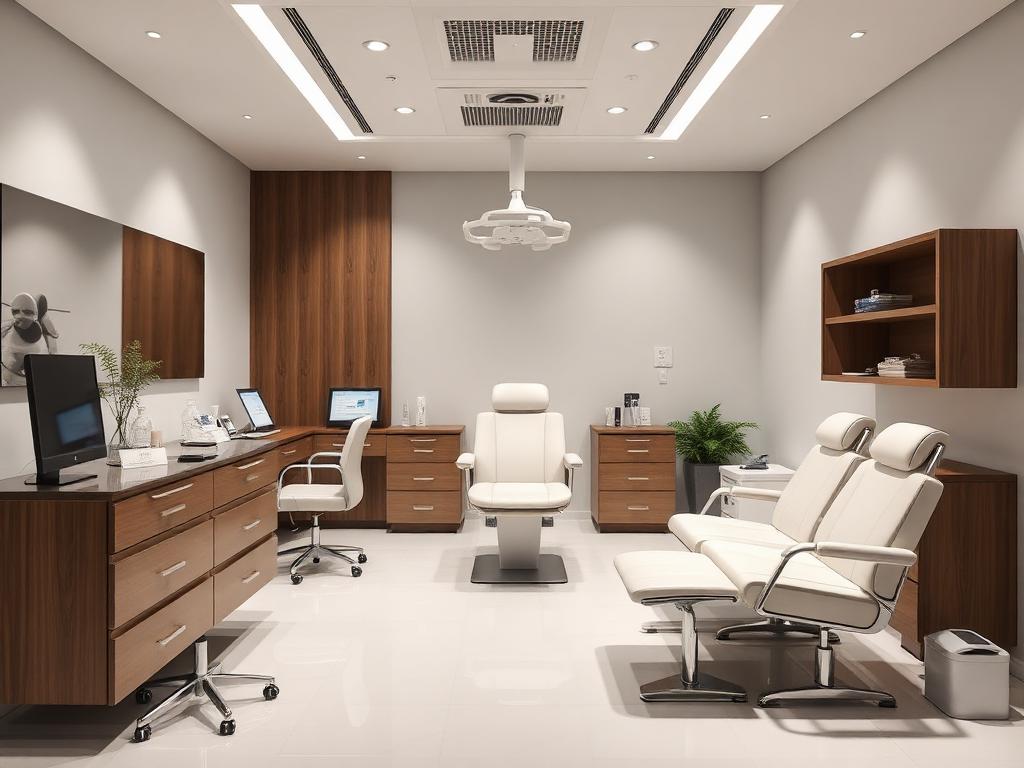 Professional consultation room at Serenova Aesthetics, Bangalore