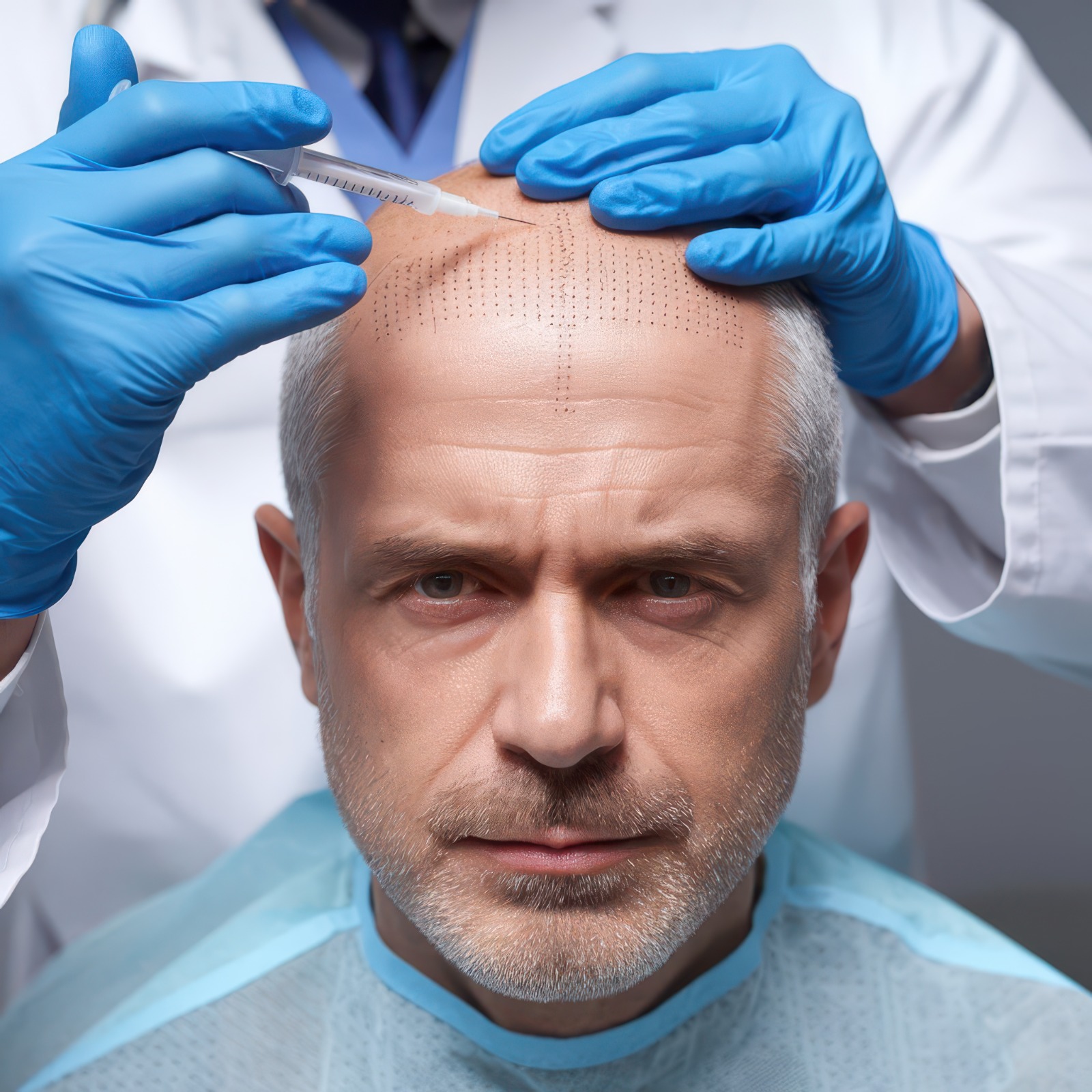 Hair Transplant Planning — Precise mapping for optimal hair follicle placement by Dr. Umesh N, Serenova Aesthetics, Bangalore